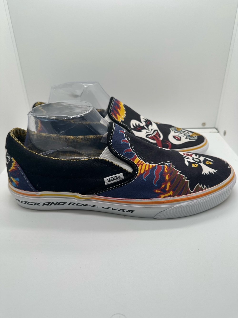 Vans Kiss Rock and Roll Over Men’s Slip-On Shoes Size 10 - Picture 3 of 13